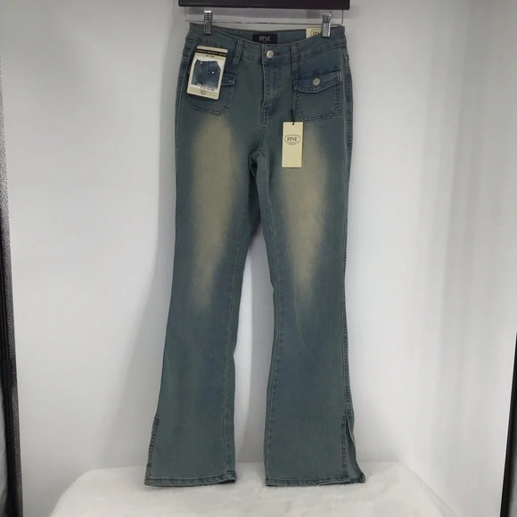 Rise Supply Co. Juniors Stretch Bootcut Mid-Rise Vintage Wash Jeans NWT Size 3 - Picture 1 of 10